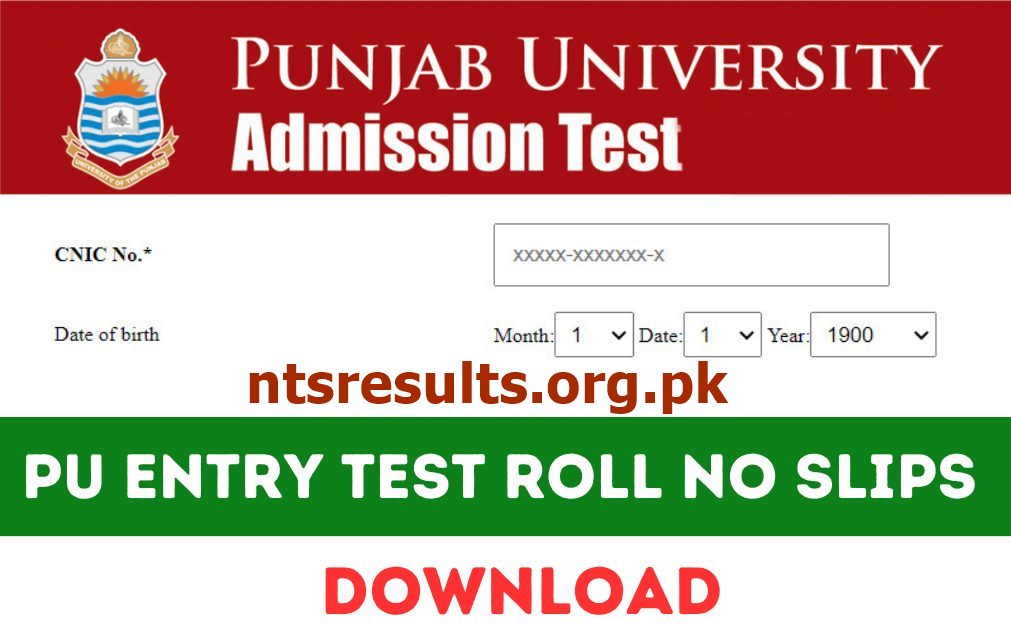 Punjab University Entry Test Result 2023 2nd Check Online