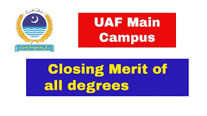 UAF Merit List 2023 Spring 1st 2nd 3rd Check | uaf.edu.pk